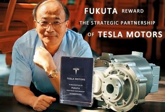 榮獲TESLA MOTORS全球最佳供應商